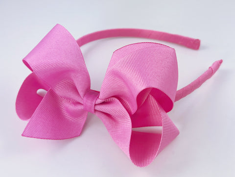 Pixie Pink Bow Headband