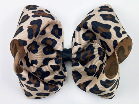 Leopard 4.5 inch Hair Bow