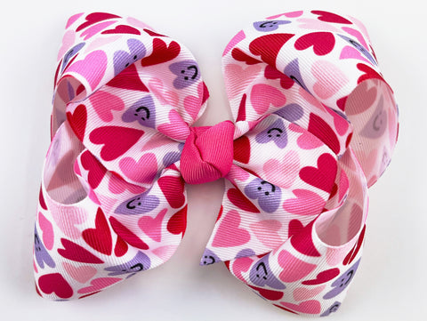 Fuchsia Hair Bow for Girls Dark Pink  Large 5 inch Grosgrain Ribbon  Boutique Bows – PoppyBows