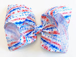 Americana Ombre Dot 6 inch Hair Bow