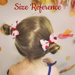 Red, White, and Blue Magical Mouse Pair of Girl's Hair Bow Clips