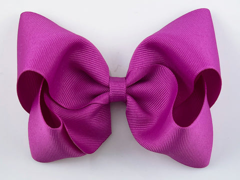 wild berry pink purple 5 inch girls hair bow