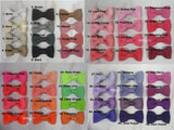 Choose Your Colors / Pinched Baby Girl Hair Bow Clips