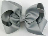 gray hair bow for girls